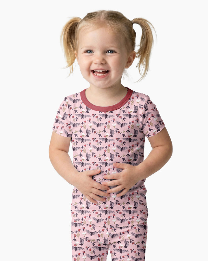 Fruit Bats Bamboo Two Piece Short Sleeve Pajama Set
