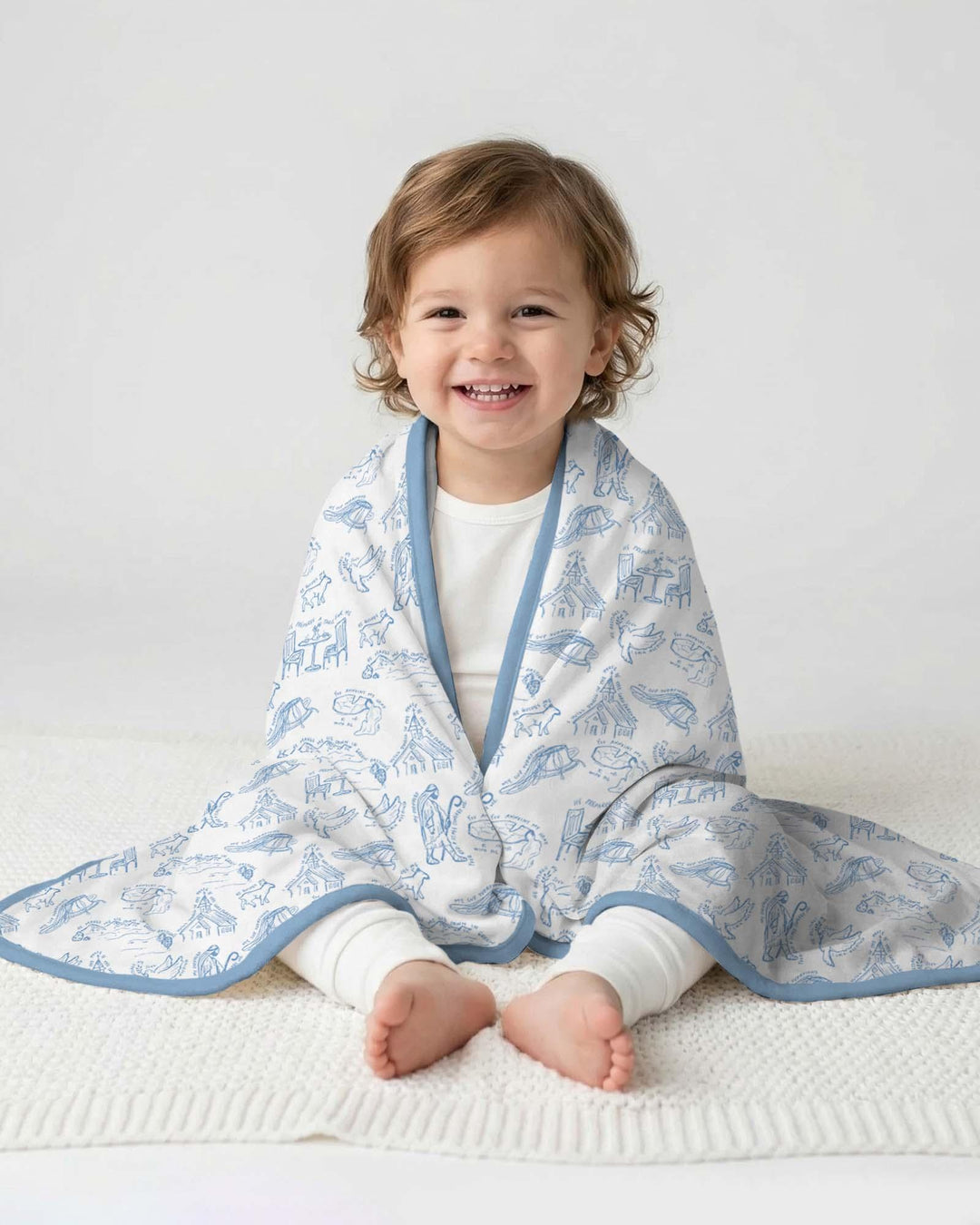 Psalm 23 Sketch Bamboo Blanket
