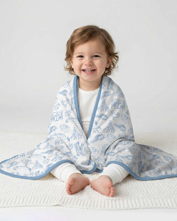 Psalm 23 Sketch Bamboo Blanket