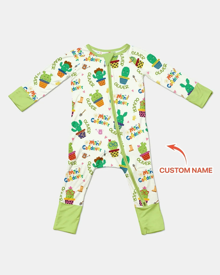 Custom Name Mini Gardener Bamboo Convertible Zippy