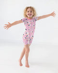 Funny Seagull MOM Two Piece Short Sleeve Shorts Pajama Set
