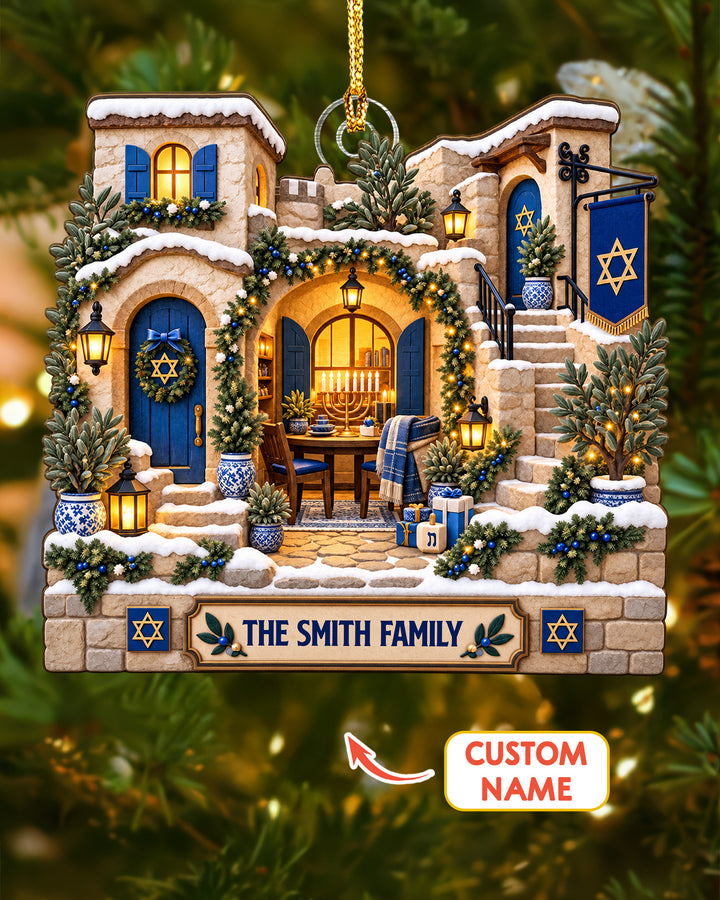 Happy Hanukkah - Personalized Acrylic Ornament