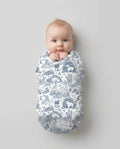 Toile Cats swaddle blanket