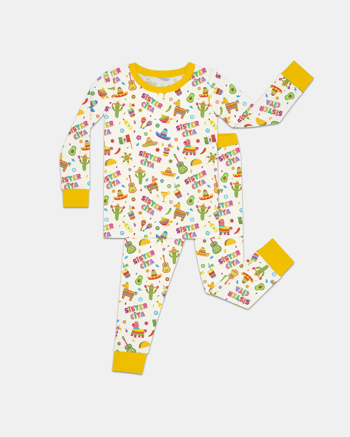 Cinco de Mayo Family Matching Bamboo Two Piece Long Sleeve Pajama Set