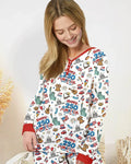 Happy 250 America I love USA Bamboo Women Pajama Set