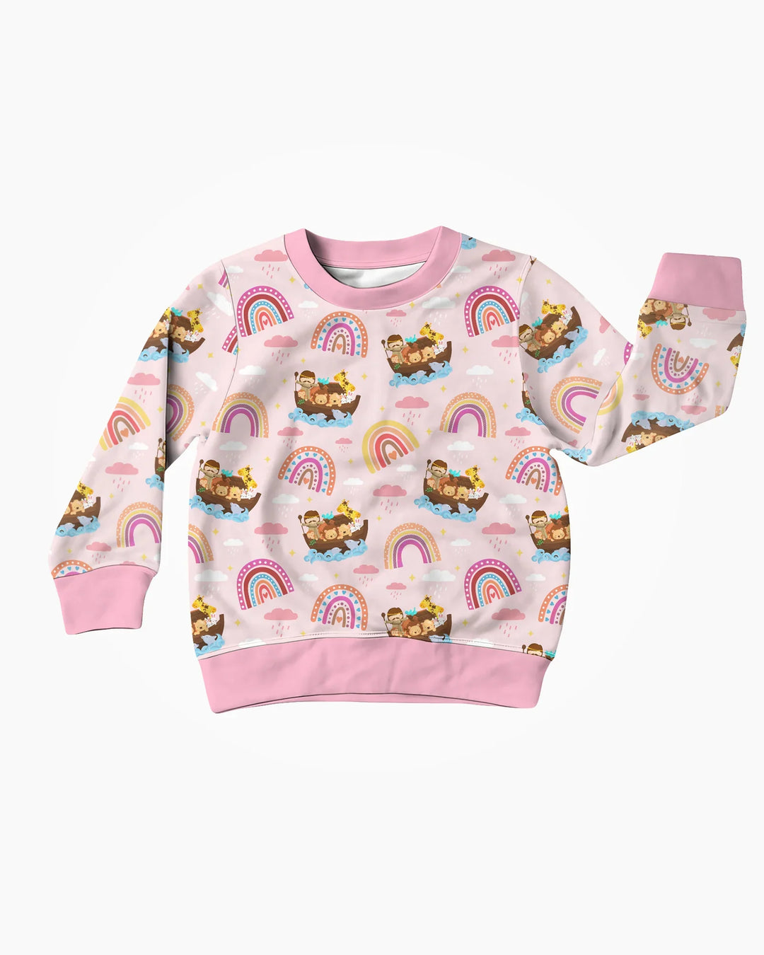 Noah’s Ark & God’s Rainbow Promise Crewneck Sweatshirt