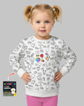 All Colorable Alphabet Bamboo Crewneck Sweatshirt