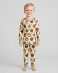 Chicken Merry Clucking Christmas Bamboo Two Piece Long Sleeve Pajama Set