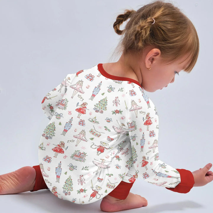 Sweet Nutcracker Holiday Matching Mom And Baby Bamboo Convertible Zippy