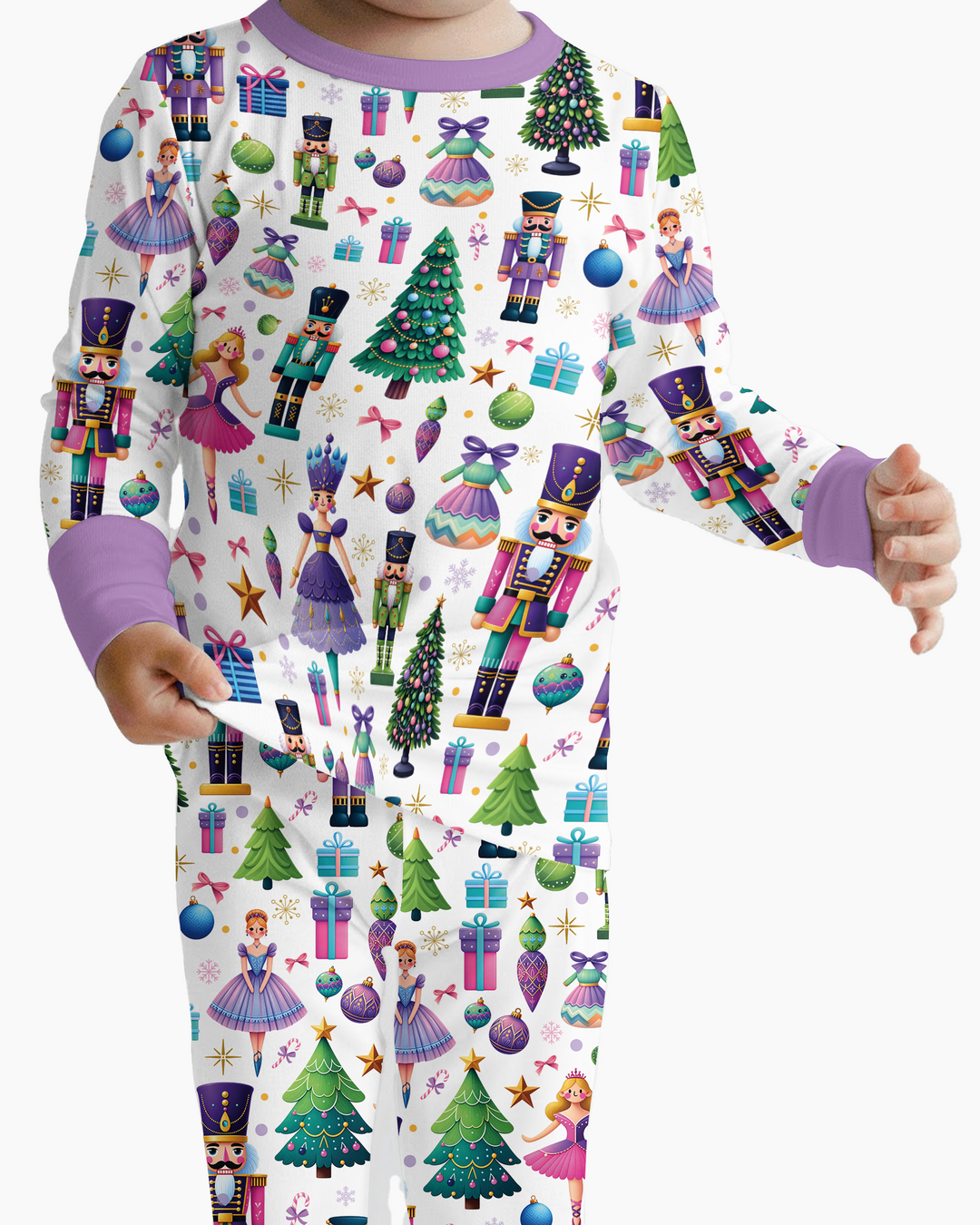 Nutcracker Wonderland Bamboo Two Piece Long Sleeve Pajama Set