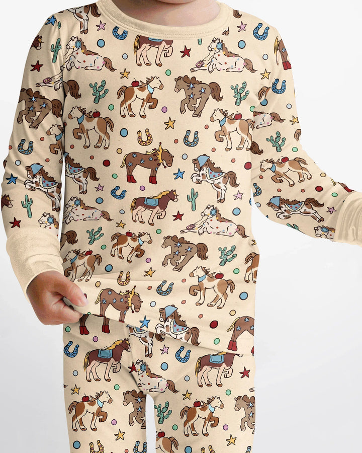 Lil' Buckaroo Bamboo Two Piece Long Sleeve Pajama Set