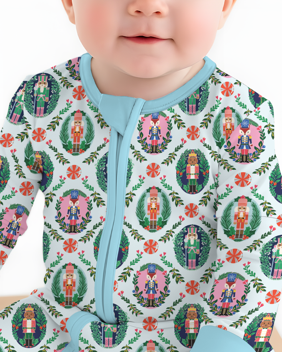 Whimsical Nutcracker Bamboo Convertible Zippy