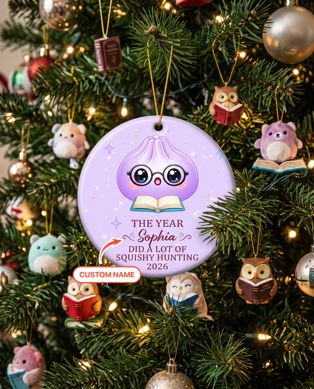 Cute Dumpling Baby Ceramic Ornament