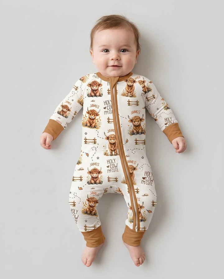 Holy Cow I'm Cute Personalized Bamboo Convertible Zippy