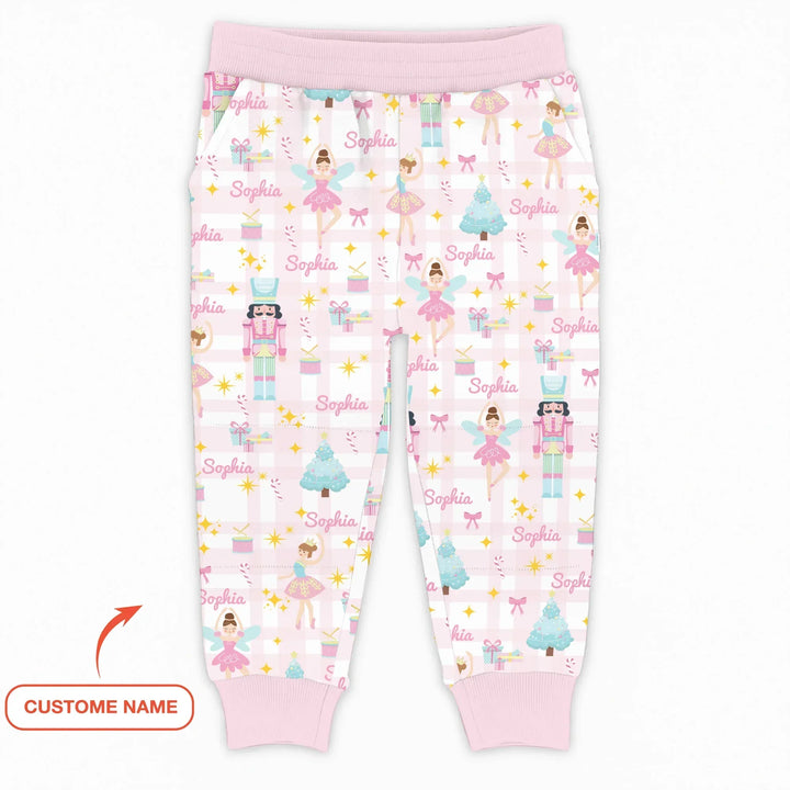 Nutcracker And Ballerinas Custom Name Bamboo Jogger