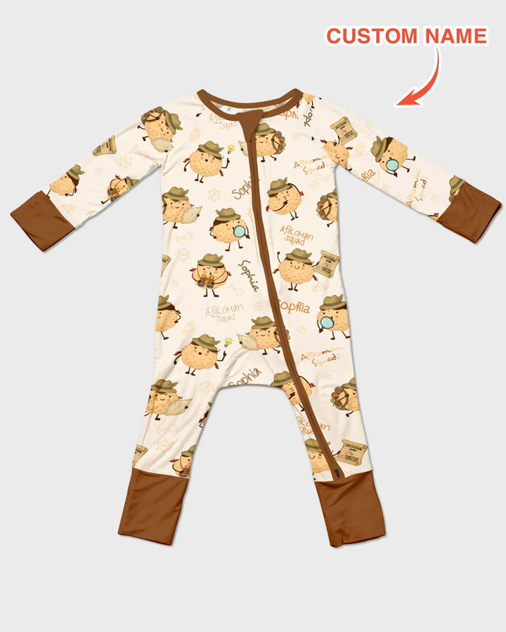 Custom Name Passover Afikoman Bamboo Convertible Zippy