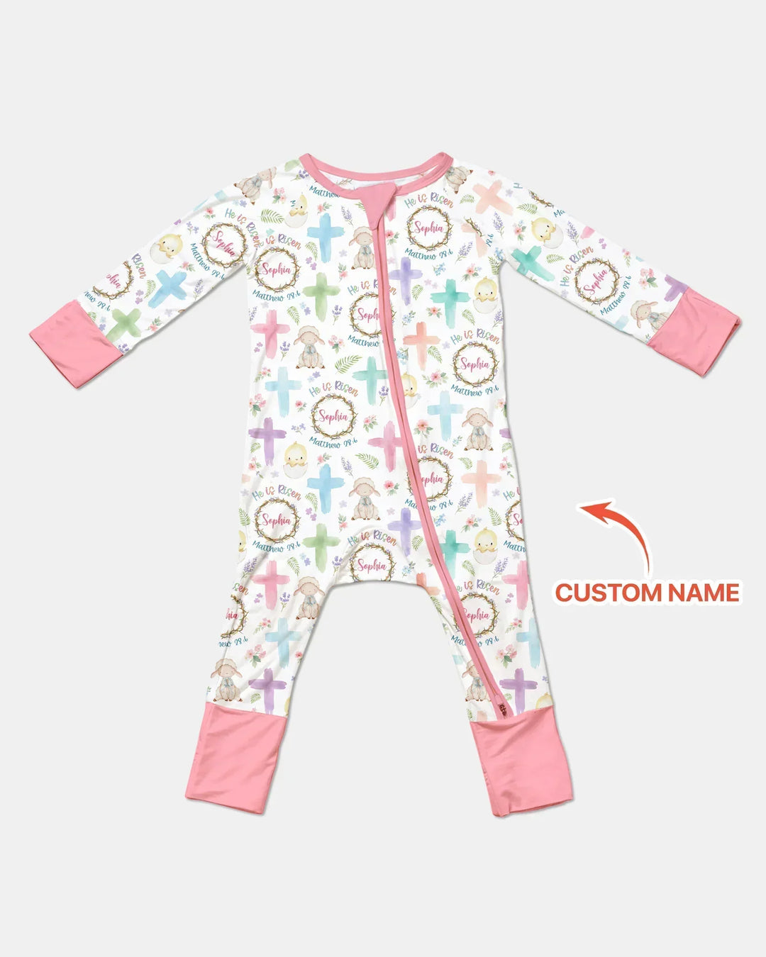 He Is Risen Personalized Bamboo Convertible Zippy