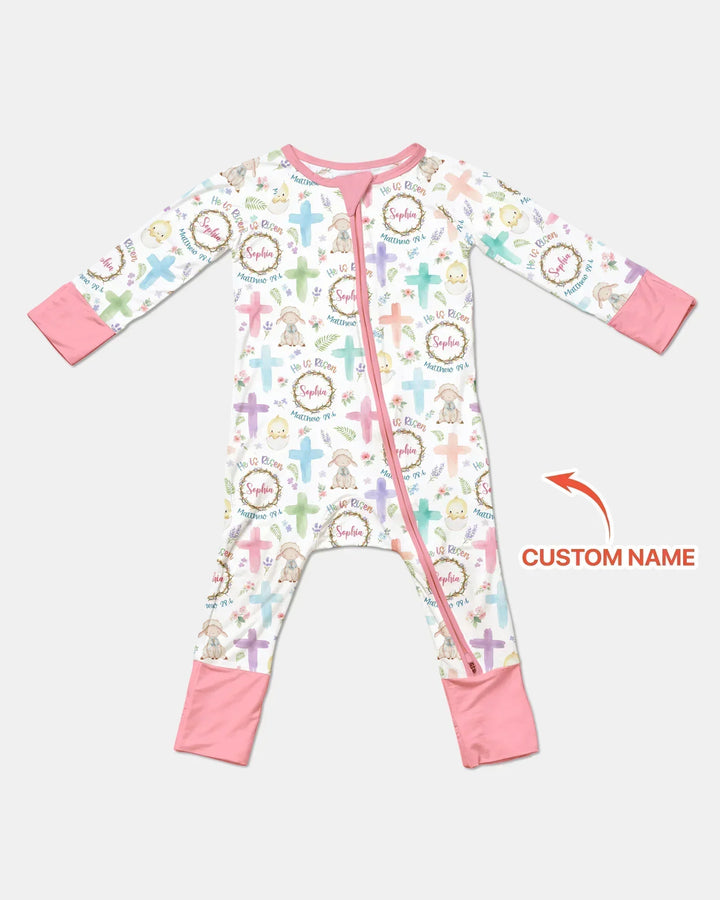 He Is Risen Personalized Bamboo Convertible Zippy