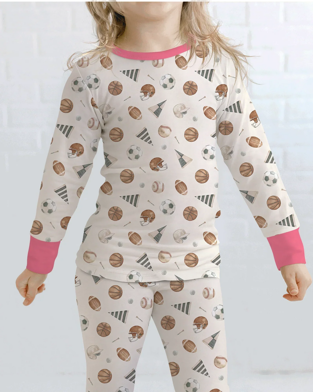 Game Day Heroes Bamboo Two Piece Long Sleeve Pajama Set