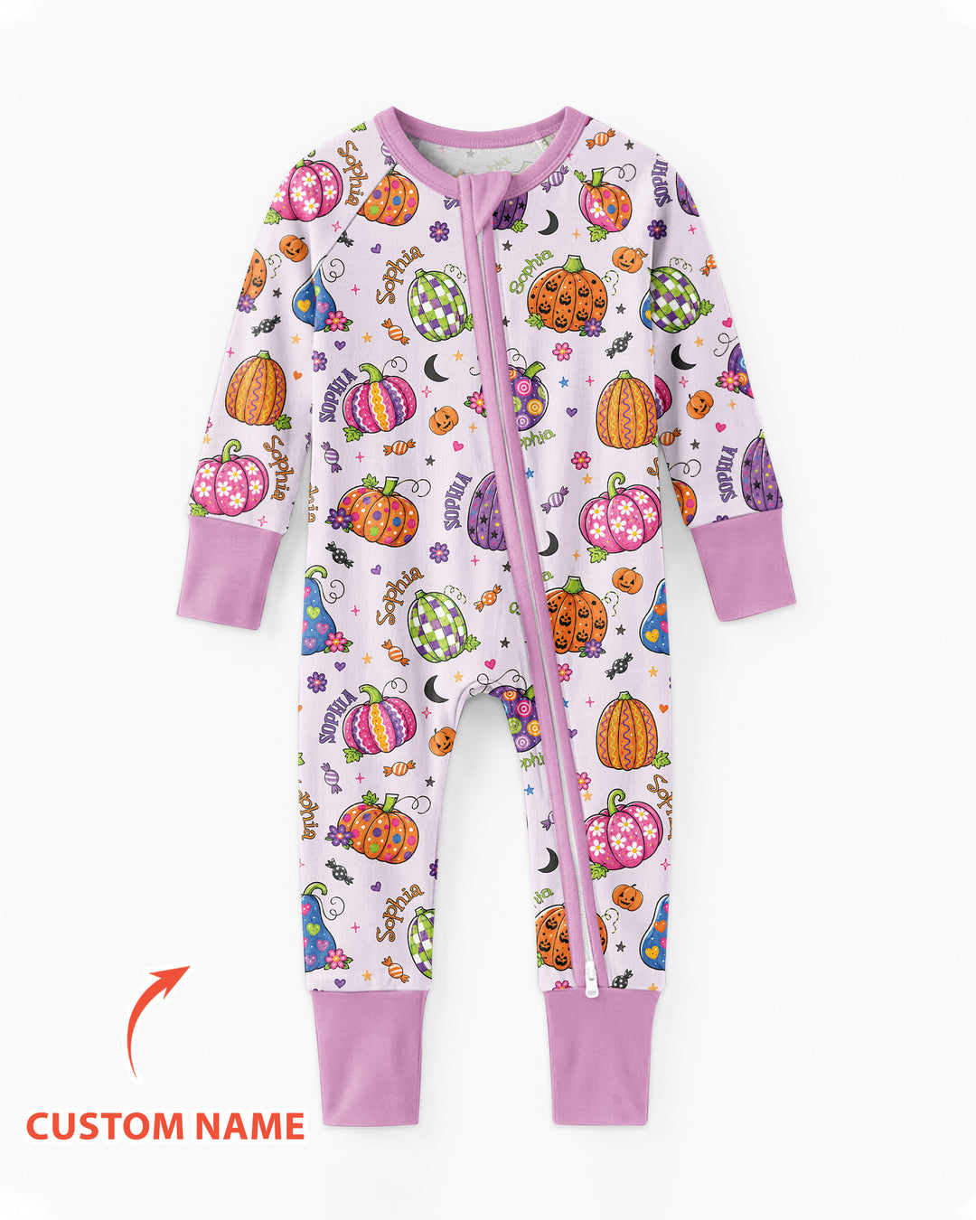 Boo-tiful Pumpkins Bamboo Convertible Zippy