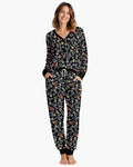 Dia De Los Muertos Doggie Bamboo Women Pajama Set