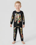 Spooky Merry Christmas Bamboo Two Piece Long Sleeve Pajama Set