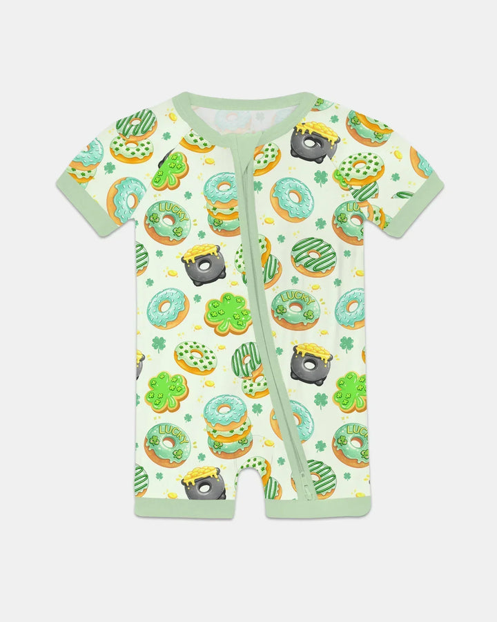St. Patrick's Day Donut Bamboo Shorty Zippy