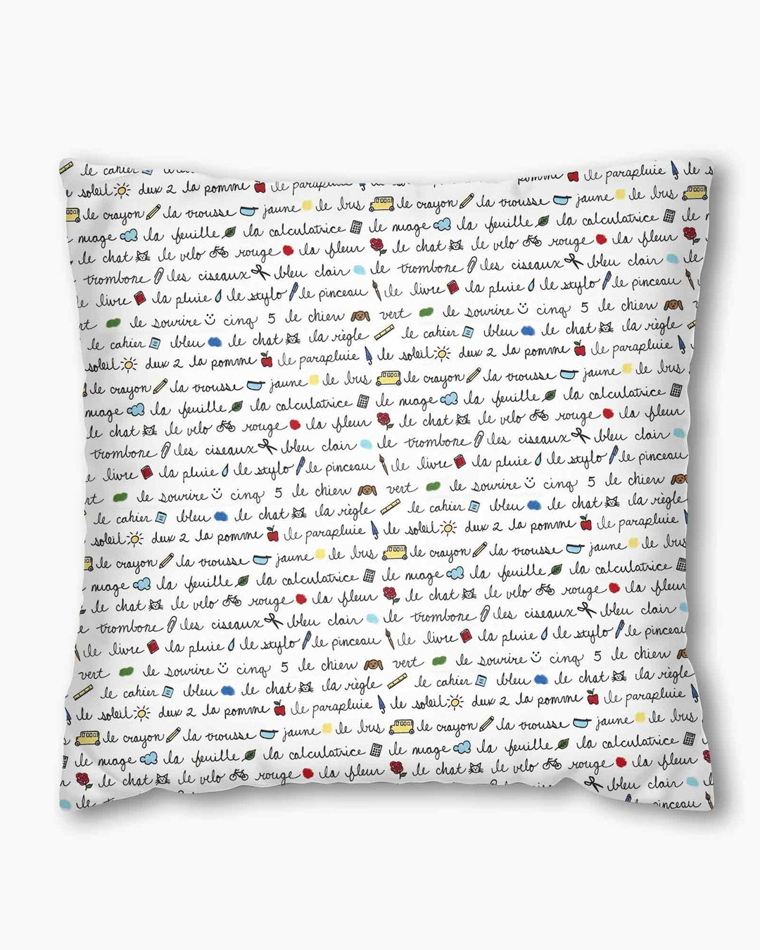 French Classroom Notes Bamboo Pillow Case