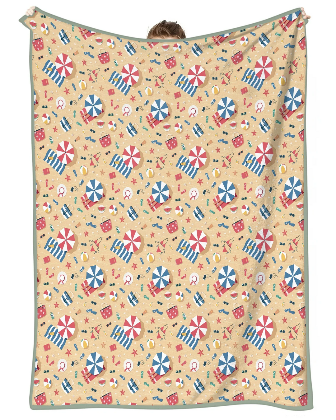 Sunny Beach Day Essentials Bamboo Blanket