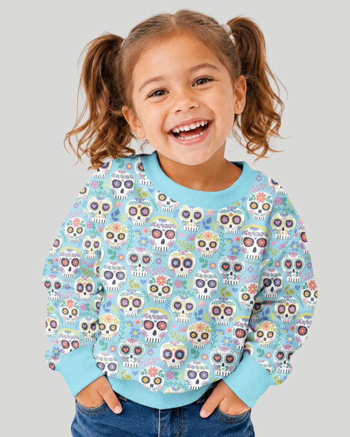 Floral Skull Bamboo Crewneck Sweatshirt