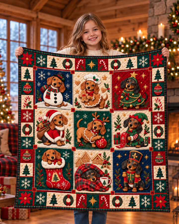 Patchwork Holiday Bamboo Blanket