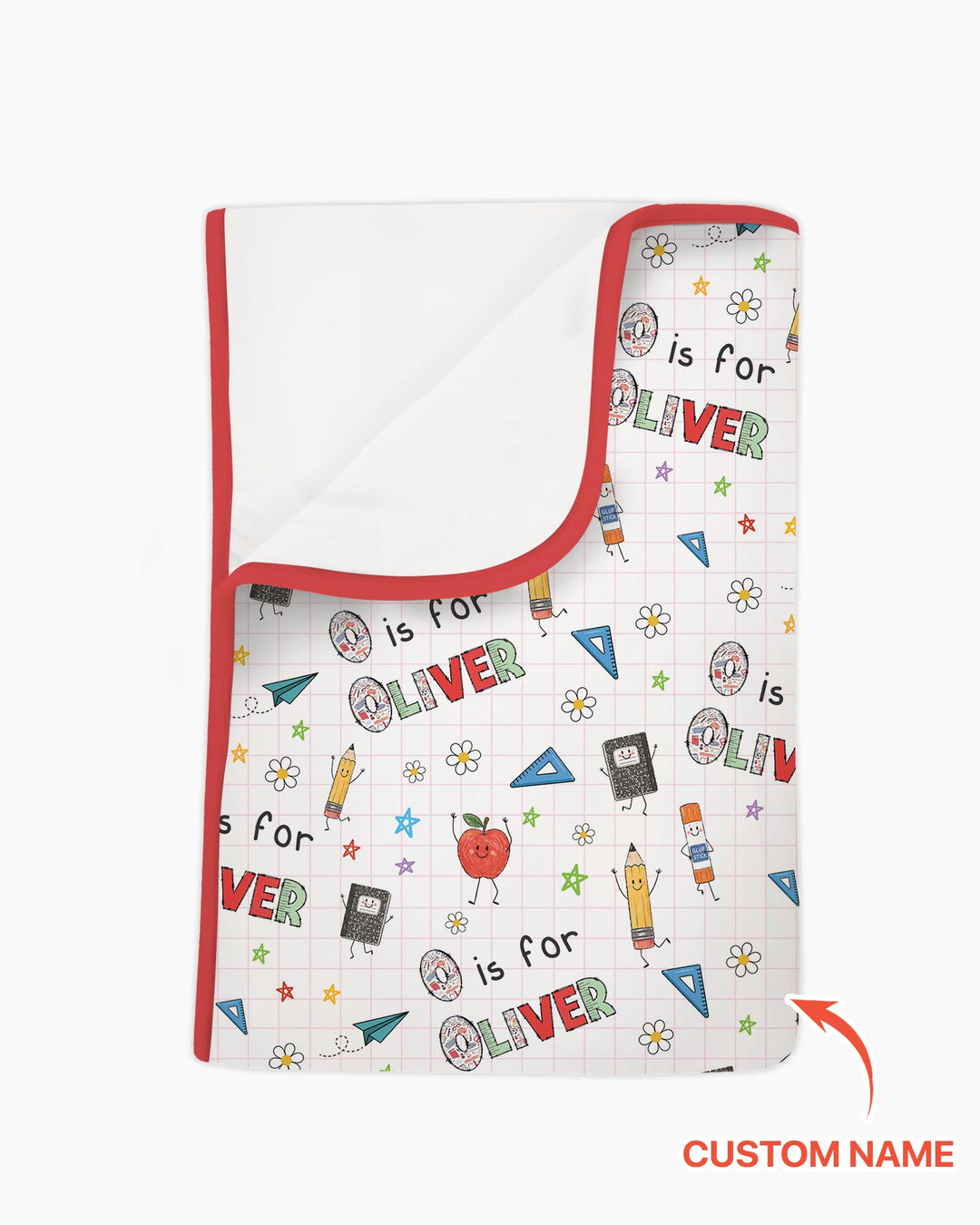 Personalized Back To School Bamboo Blanket