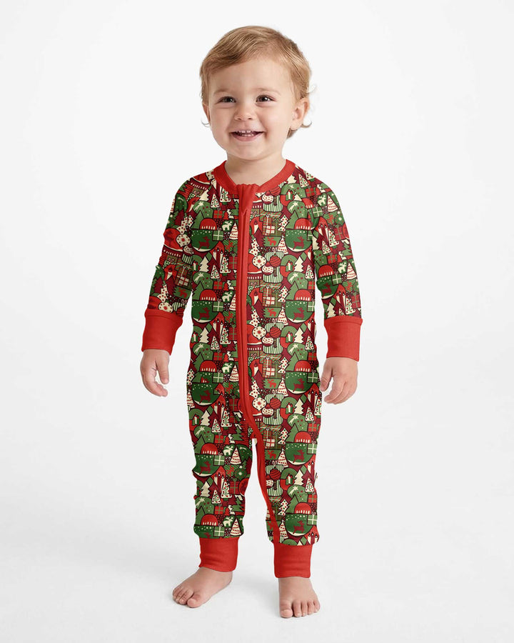 Christmas Time Mosaic Bamboo Convertible Zippy