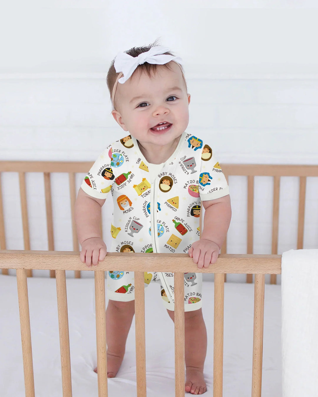 Cute Passover Characters Bamboo Shorty Zippy