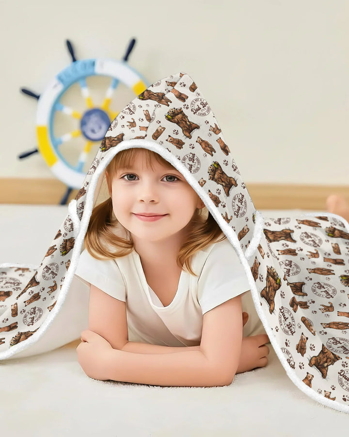 Daddy Bear It's Not A Dad Bod Bamboo Wearable Hooded Blanket