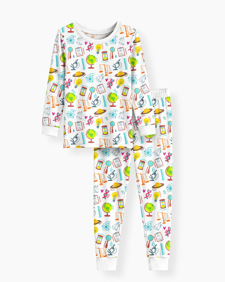 Template Bamboo Two Piece Long Sleeve Pyjamas Set