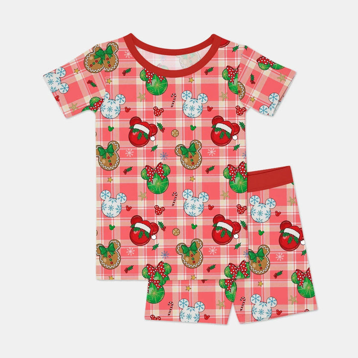 Magical Mouse Christmas Bamboo Two Piece Short Sleeve Shorts Pajama Set