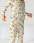 Farm Animal Counting Bamboo Two Piece Long Sleeve Pajama Set