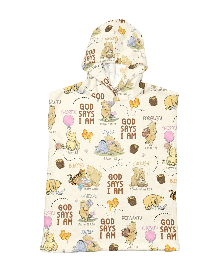 God Says I Am – Little Blessings Bamboo Swim Poncho