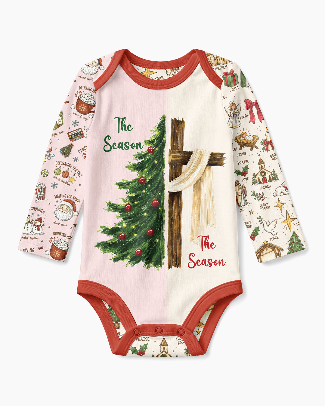 Jesus Is The Reason For The Season Family Matching Bamboo Bodysuit