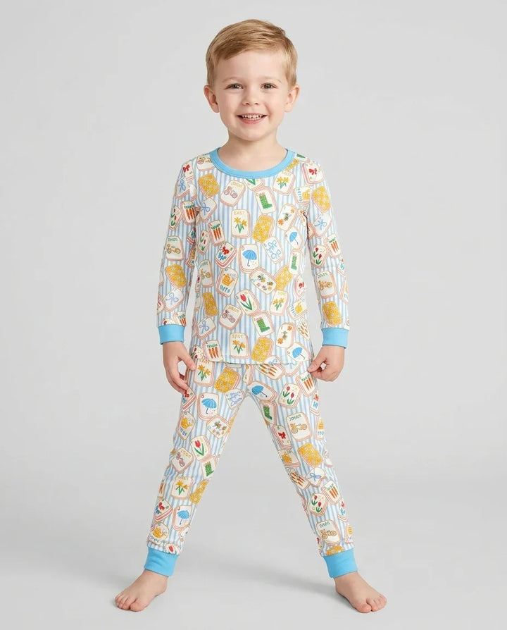 Template Bamboo Two Piece Long Sleeve Pyjamas Set