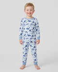 Big Sharks Attack Bamboo Two Piece Long Sleeve Pajama Set
