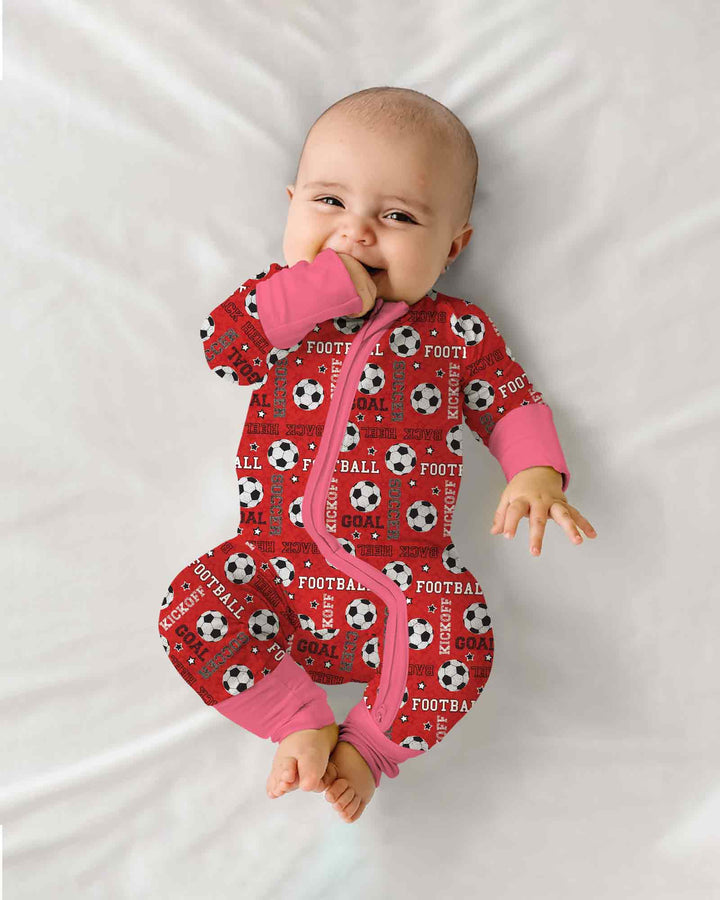 Red Soccer Ball Bamboo Convertible Zippy
