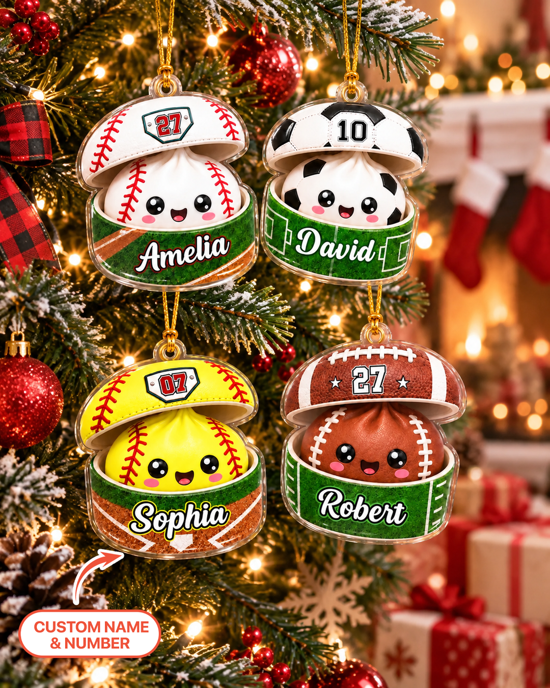 Sports Dumpling Acrylic Ornament