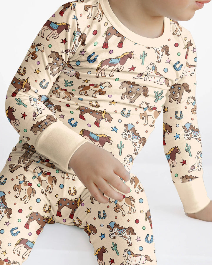 Lil' Buckaroo Bamboo Two Piece Long Sleeve Pajama Set