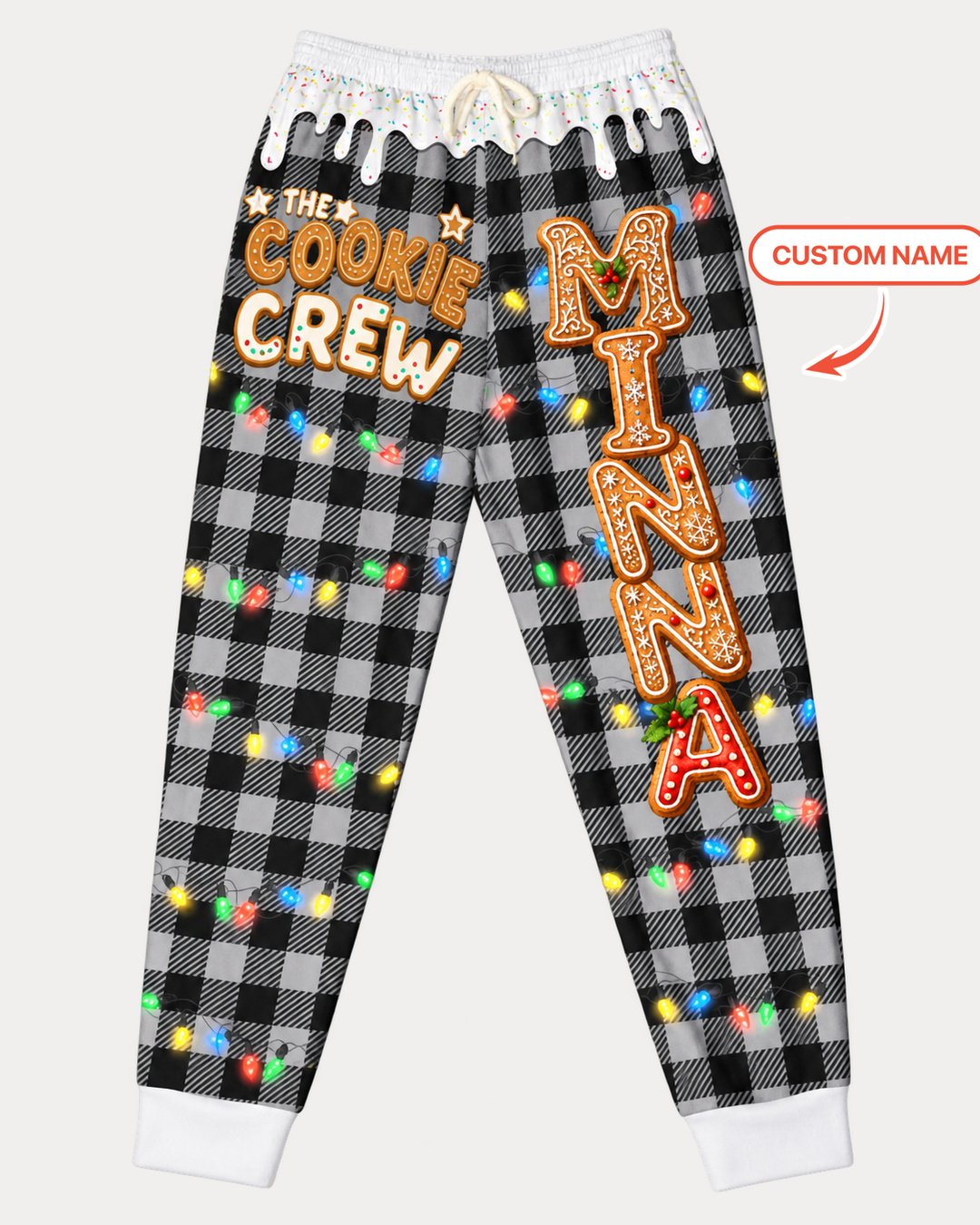 Cookie Crew Gingerbread Letter Bamboo Women Jogger