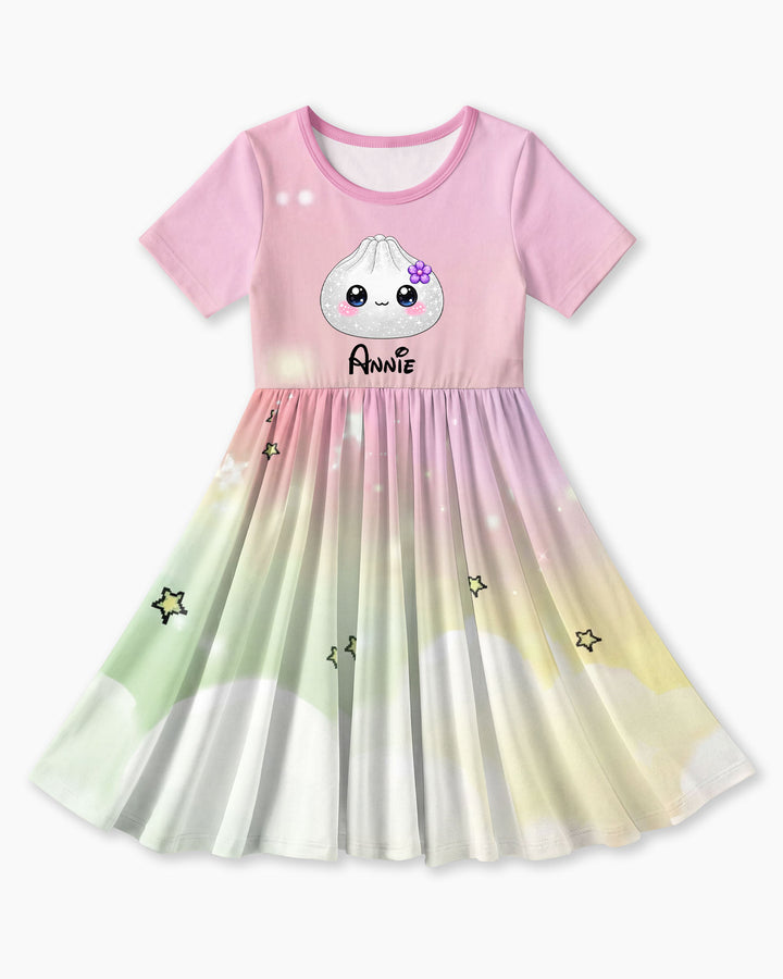 Cute Dumpling Bamboo Twirl Dress