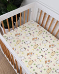 Guinea Pig Garden Bamboo Fitted Crib Sheet