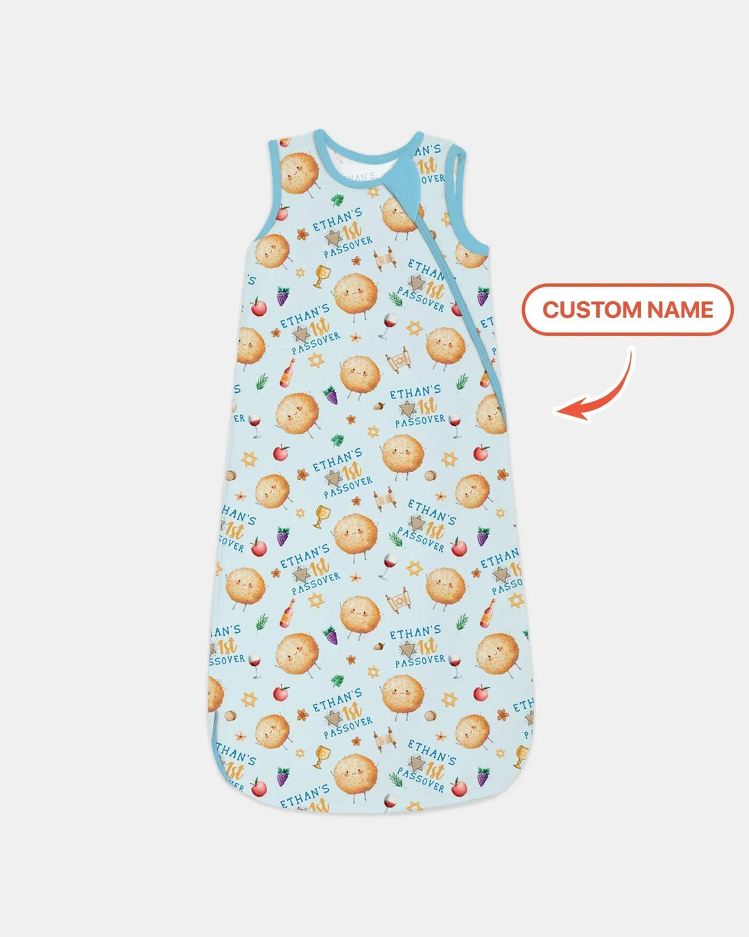 Custom Name 1st Passover Bamboo Sleep Bag