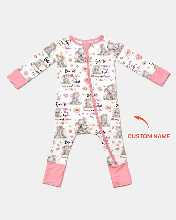 Personalized Our 1st Mother's Day Together Bamboo Convertible Zippy